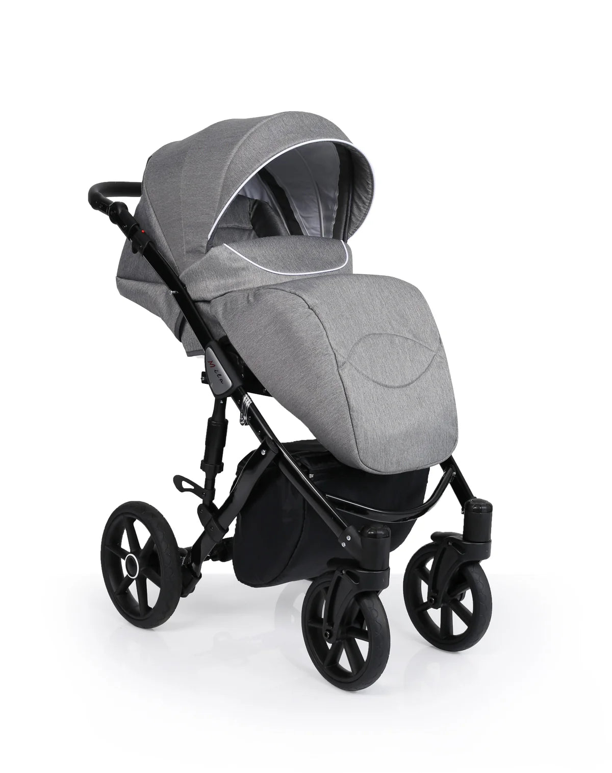 MILA 8 JEANS GRAFIT +BASE+CARSEAT+CARRYCOT+BAG