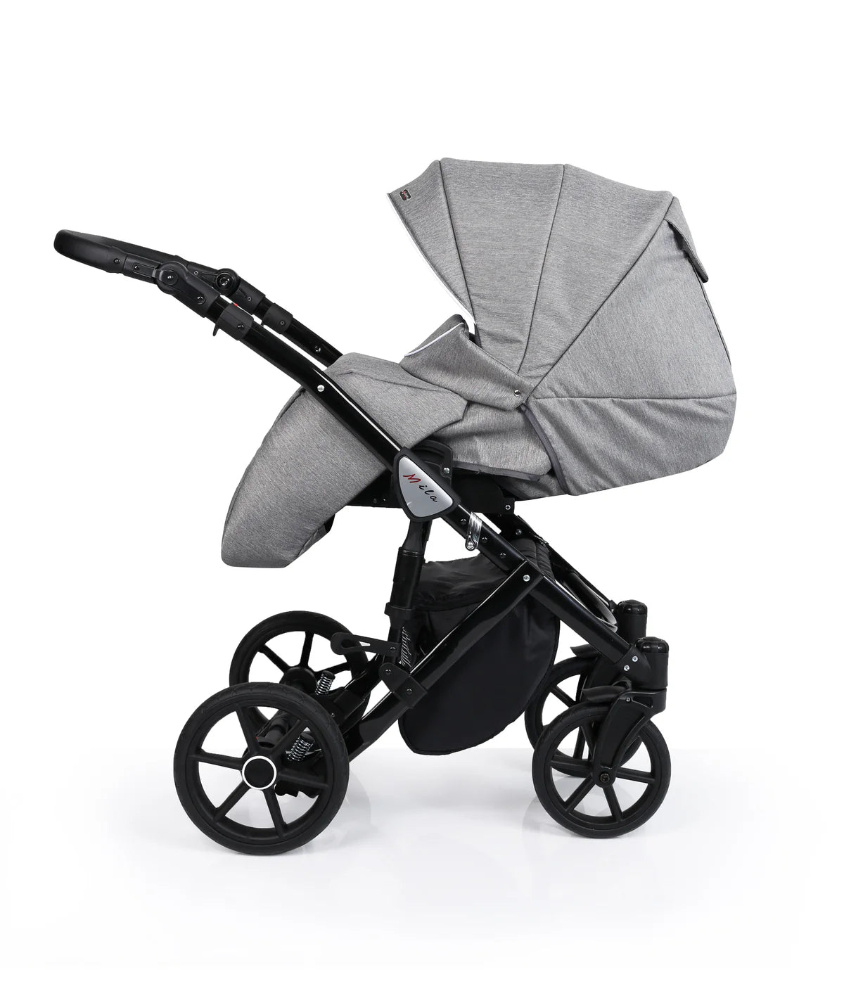 MILA 8 JEANS GRAFIT +BASE+CARSEAT+CARRYCOT+BAG
