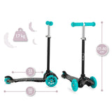 MoMi WEENDY scooter turquoise stars