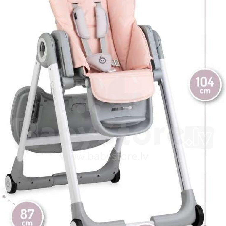 MoMi LUXURIA baby high chair pink