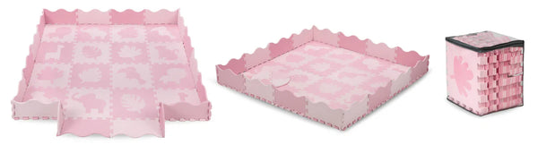 MoMi ZAWI Puzzle mat pink (150x150 cm)